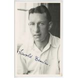 Harold Dawson. Hampshire 1947-1948. Mono real photograph plain back postcard of Dawson, head and