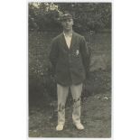 Edgar Oldroyd. Yorkshire 1910-1931. Mono real photograph postcard of Oldroyd, full length, wearing