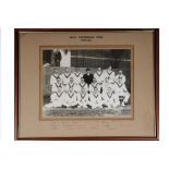 M.C.C. tour of Australia 1924/1925. Large official mono photograph of the M.C.C. team who toured