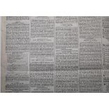 Lancashire v Surrey 1870. Original copy of the Manchester Evening News for 27th May 1870. The four