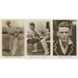 'Australian Test Team' 1930. Twelve real photograph, same series, sepia postcards of members of