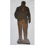 John Gunn. Nottinghamshire & England 1896-1925. Original free standing advertising figure of Gunn,