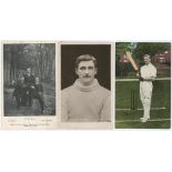 Cricket postcards. A good selection of cricket postcards including mono real photograph postcards of