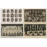 Don Bradman and Australia team postcards. Four mono real photograph postcards of Australia touring