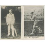 Victor Thomas Trumper. New South Wales & Australia 1894-1914. Four postcards of Trumper in differing