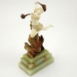 After: Johann Philipp Ferdinand Preiss, German (1882 - 1943) "Flame Leaper" Ivory and Resin Figurine