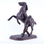 Isidore Jules Bonheur, French (1827 - 1901) Bronze Sculpture, "Study from the Horse Fair", Signed in