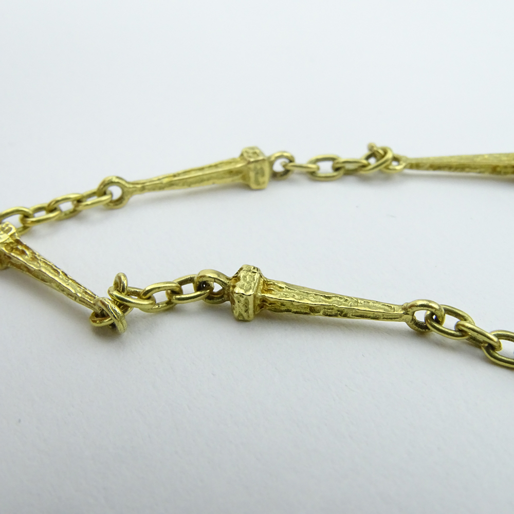 Salvador Dali Christo de San Juan 18 Karat Yellow Gold Jesus Pendant Necklace and Bracelet Suite - Image 6 of 7