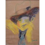 Lillian Marzell, American (20th Century) Pastel on paper "Laura Mae", Signed and dated 12-5-77. Good