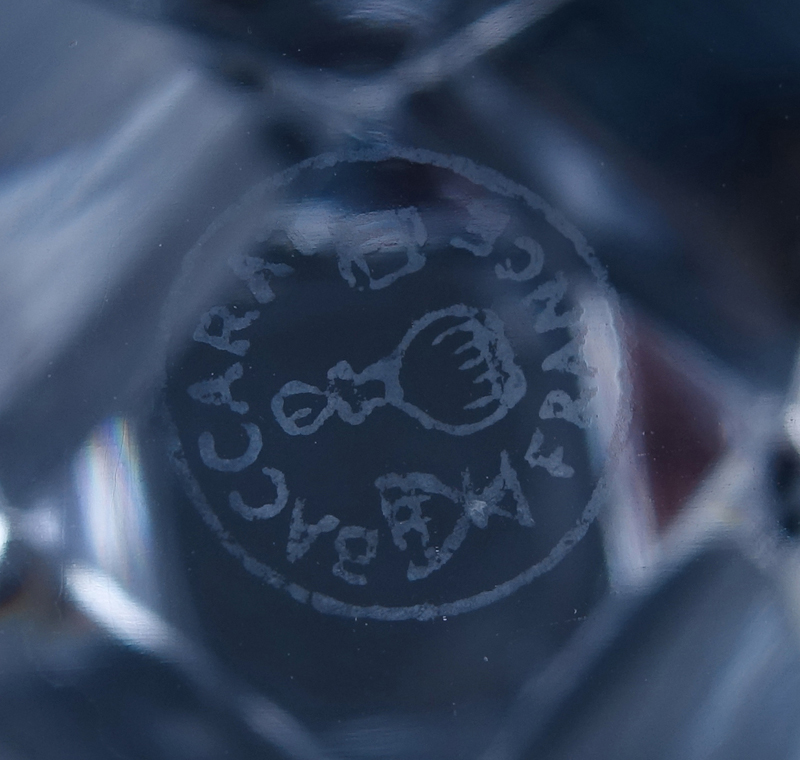 Thirteen (13) Baccarat Latour Maubourg Crystal Stems. All signed appropriately. Panel cut bowl - Image 5 of 5