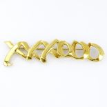 Vintage Paloma Picasso for Tiffany & Co 18 Karat Yellow Gold XXXOOO Brooch. Signed, stamped 18K.