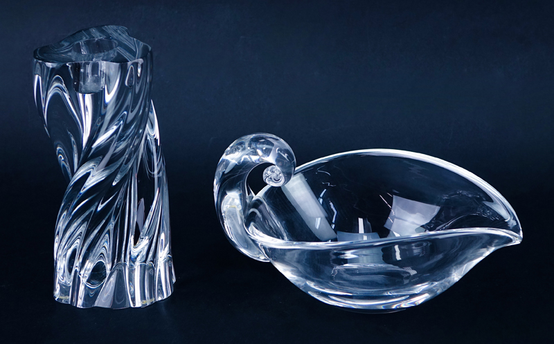 Collection of Lalique, Steuben and Baccarat Crystal Table Top Items - Image 2 of 6