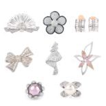 Eight (8) Pieces Vintage Costume Fashion Jewelry