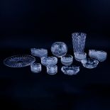 Large Collection of Val St. Lambert Crystal Tableware.