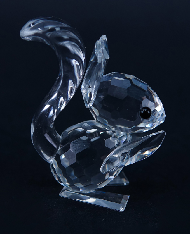 Three (3) Swarovski Crystal Animal Figurines in Original Boxes. Includes: Squirrel 1-3/4" H, fox 1- - Image 3 of 7