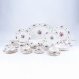 One Hundred Twenty Three (123) Piece Lenox "Lenox Rose" Porcelain Dinner Service. Includes: 12 plat