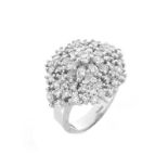 Contemporary Approx. 2.54 Carat TW Marquise, Pear and Round Brilliant Cut Diamond and 18 Karat Whit