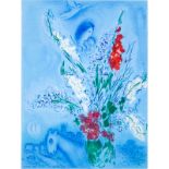 Marc Chagall, French/Russian (1887-1985) "Les Glaïeuls, 1965" Color Lithograph, Pencil Signed and I