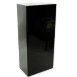 Modern Black Acrylic Pedestal Stand. Typical scuffs to top otherwise good condition. Measures 37-1/