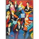 Philip Maxwell, Parisian (b. 1964) Serigraph on Canvas "The Orchestra" Signed and Numbered 42/225 L