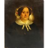 Circa 1840 American Oil on Canvas, Portrait of a Lady. Unsigned. Good conserved, relined condition.