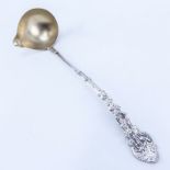 Gorham Versailles Sterling Silver Ladle With Gilt Bowl. Monogrammed. Signed. Goo