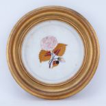 Vintage Pietra Dura Plaque. Features a floral design. Unsigned. Good condition.