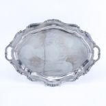 Large Reed & Barton Hampton Court Sterling Silver Tray. Signed Reed & Barton Ste