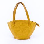 Louis Vuitton Mimosa Epi Leather St Jacques GM Shoulder Bag. Golden brass hardware. Interior with p