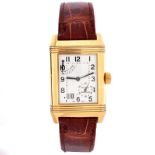 Man's Vintage Jaeger Le Coultre 18 Karat Yellow Gold Reverso Automatic 8 Day Power Reserve Model 24