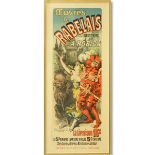 After: Jules Chéret, French (1836-1932) "Oeuvres de Rabelais" Lithograph Poster, 'Les Maîtres' Seri