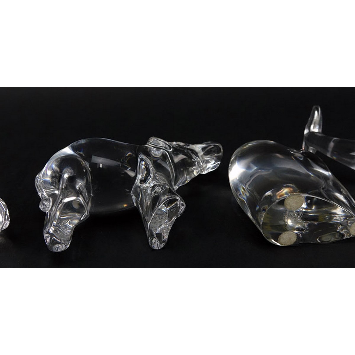 Grouping of Five (5) Paperweights: Baccarat Crystal Elephant, Baccarat Crystal Elephant with Trunk - Image 7 of 12