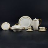 Forty One (41) Pieces Lenox Antoinette Ivory Dinnerware. Includes: 8 dinner plates 10-1/2", 8 bread