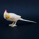 Vintage Chinese Carved Ivory Bird Figurine. Polychrome decorated. Unsigned. Good condition. Measure