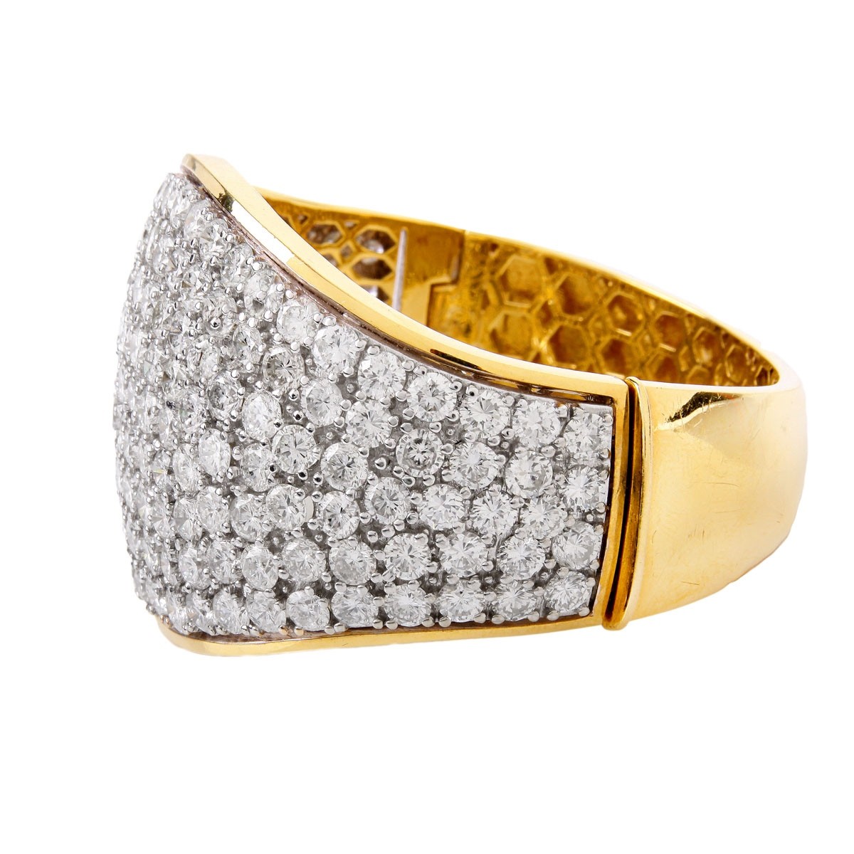 Contemporary 42.00 Carat Diamond Bangle Bracelet - Image 2 of 6