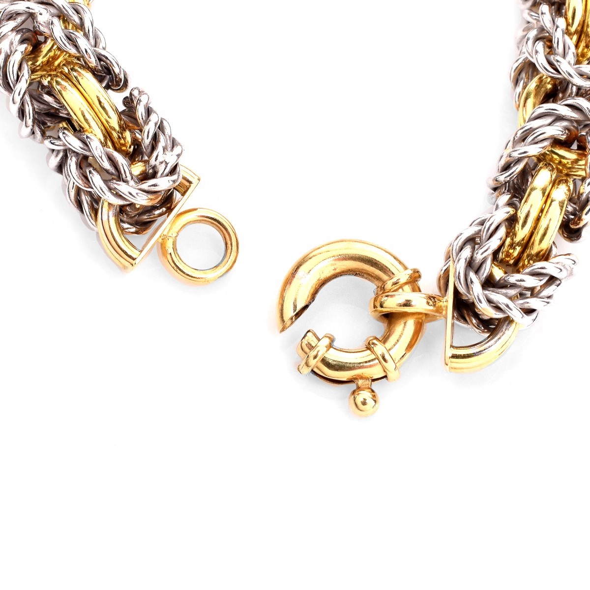 Italian 18K Gold Link Bracelet - Image 4 of 6