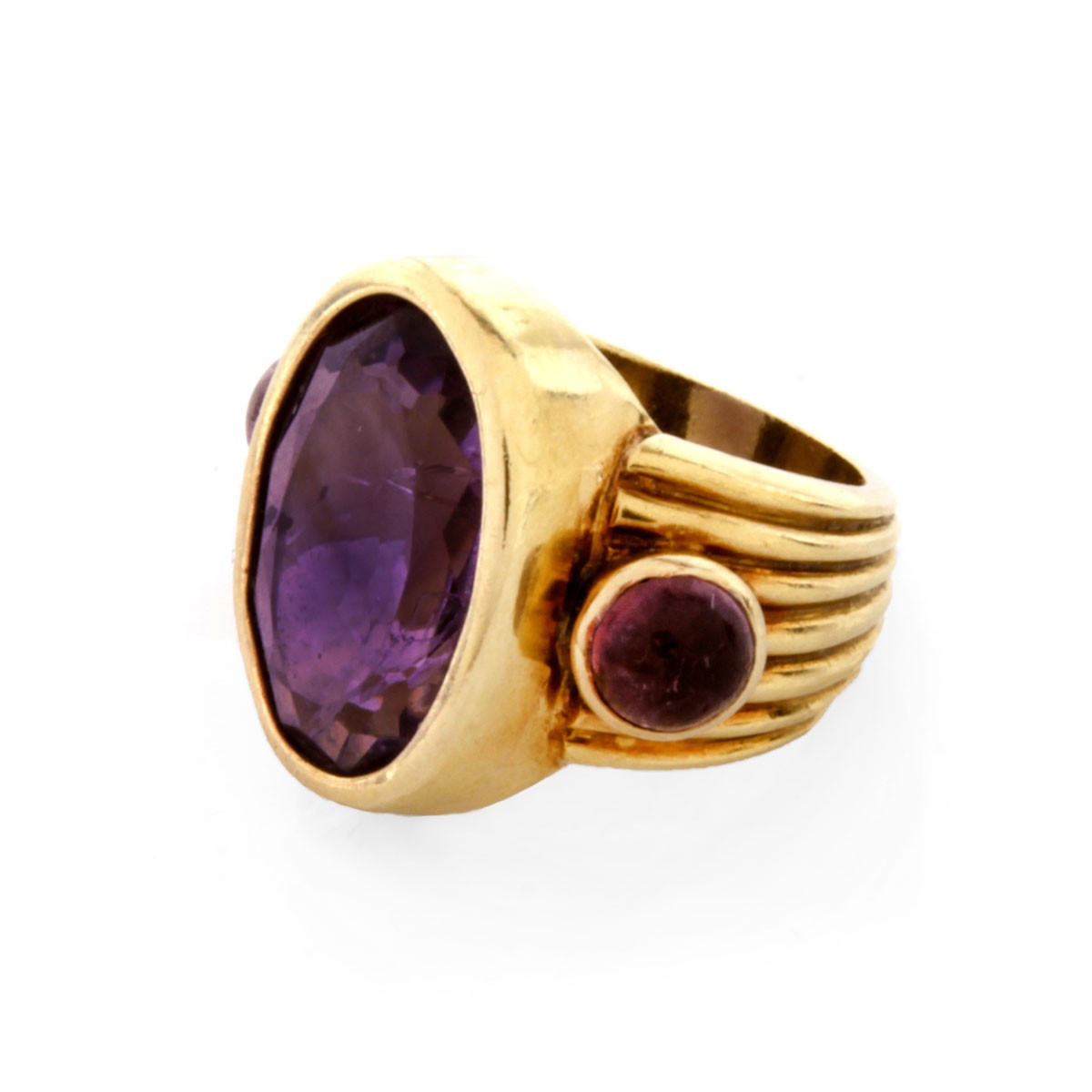 Vintage Amethyst and 18K Ring - Image 3 of 7