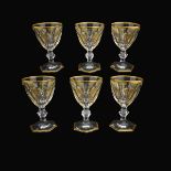 Set of Six (6) Baccarat Harcourt (Gold)