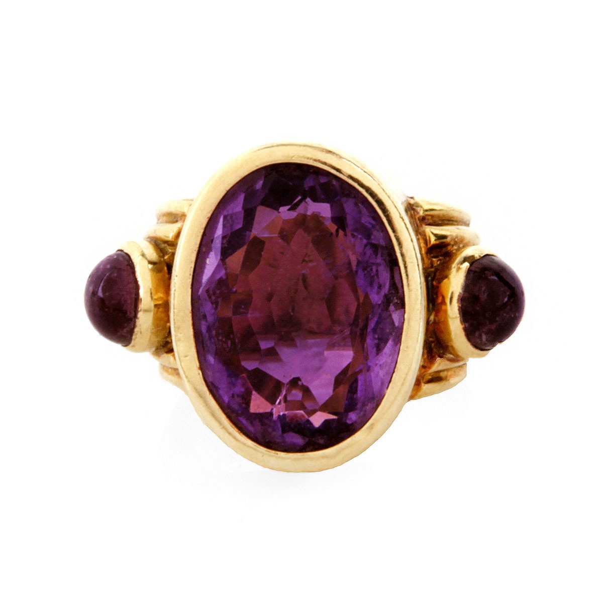 Vintage Amethyst and 18K Ring - Image 2 of 7