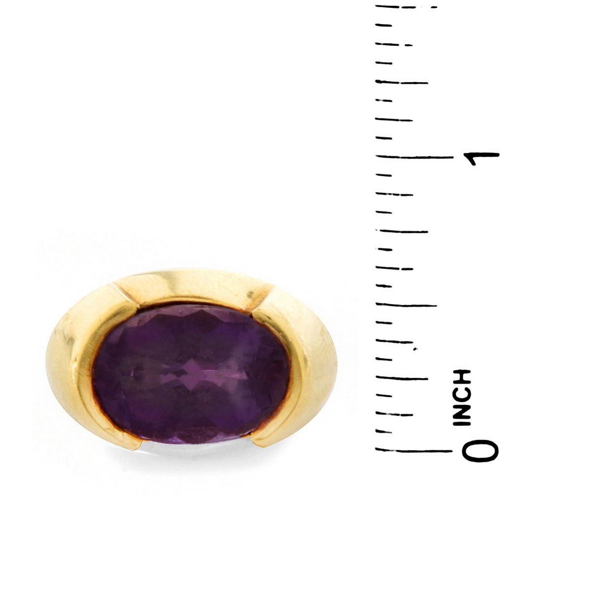 Vintage Amethyst and 18K Ring - Image 5 of 6