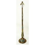 Large Japanese Champlevé Enamel Floor Lamp