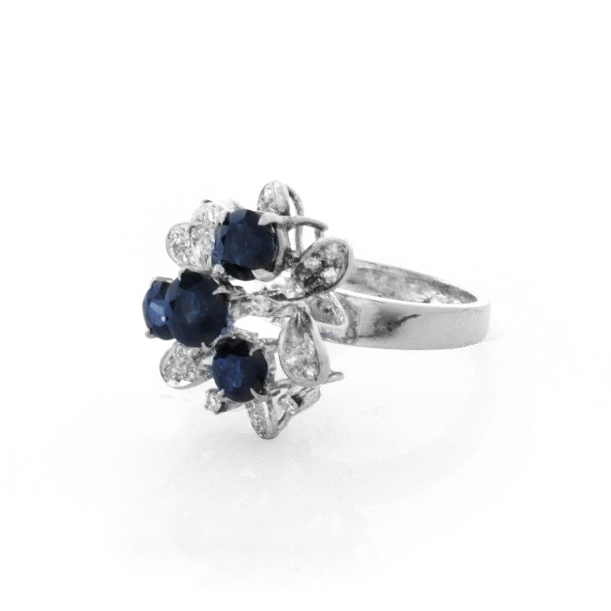 Vintage Sapphire, Diamond and 18K Gold Ring - Image 3 of 7