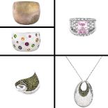 5 Pieces Sterling Silver Fashion Jewelry