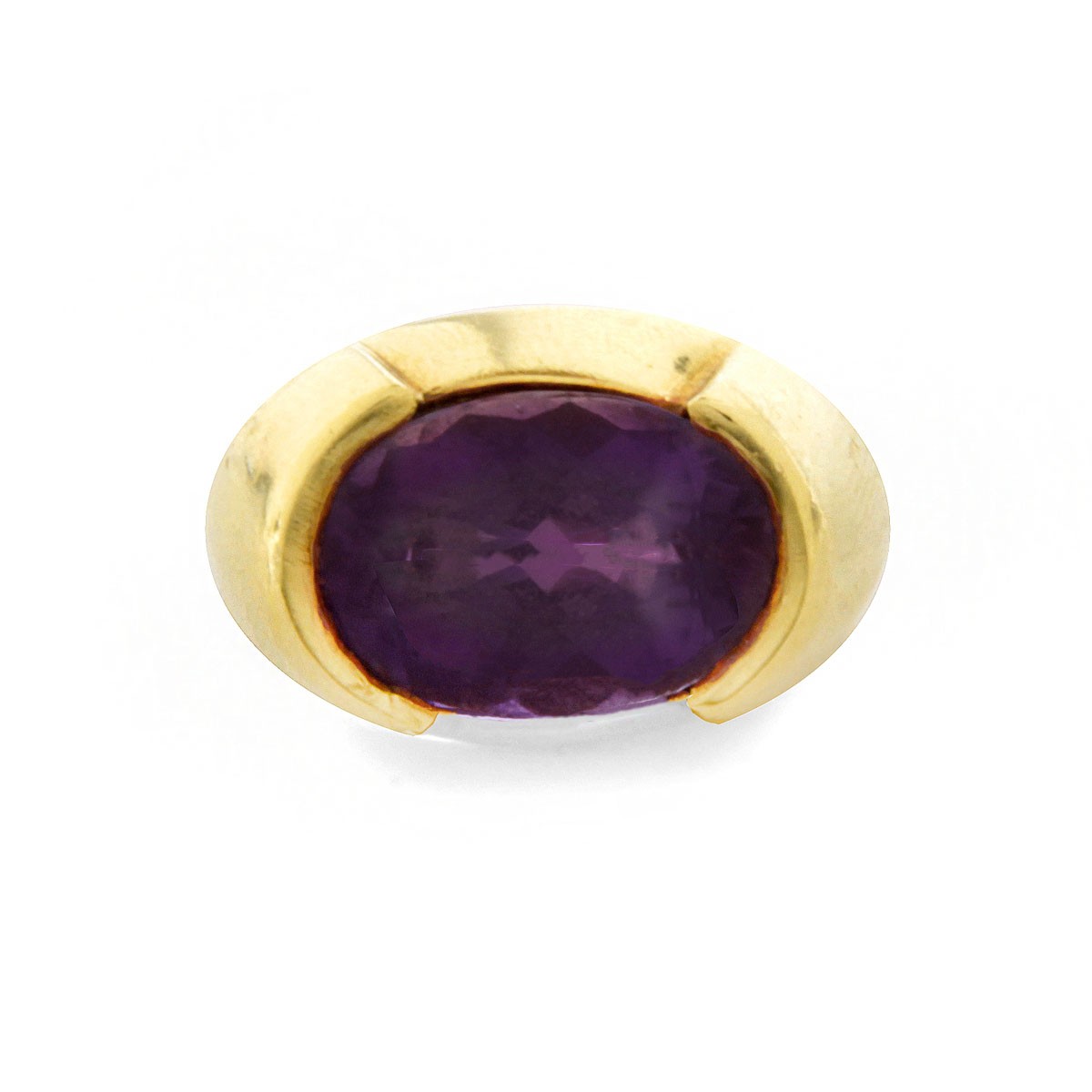 Vintage Amethyst and 18K Ring - Image 2 of 6