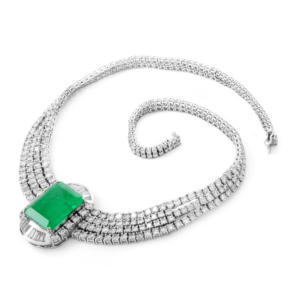 Colombian Emerald and Diamond Necklace - Image 3 of 5