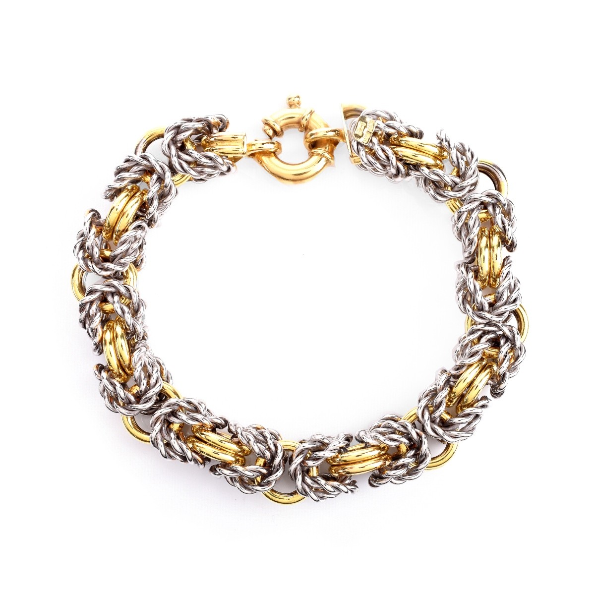 Italian 18K Gold Link Bracelet - Image 3 of 6