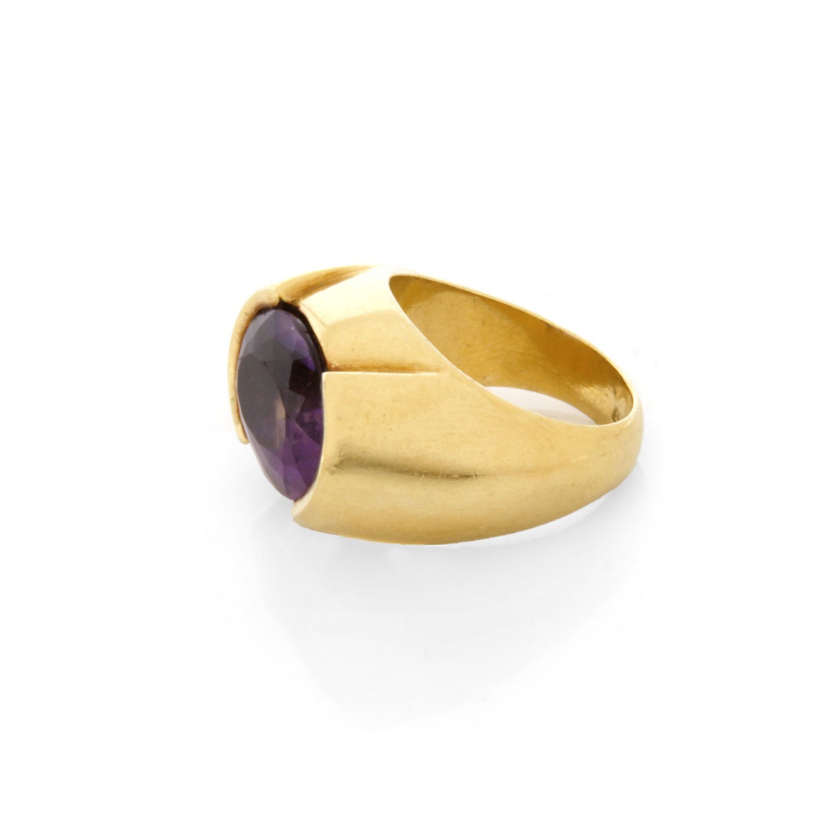 Vintage Amethyst and 18K Ring - Image 3 of 6