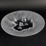 Large Vintage Hoya Snowflake Crystal Bowl