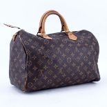 Louis Vuitton Brown Monogram Speedy 35 Tote