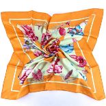 Hermes Silk Scarf "Confidents des Coeurs"